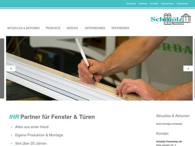 Website von Schmoelz Fensterbau eK