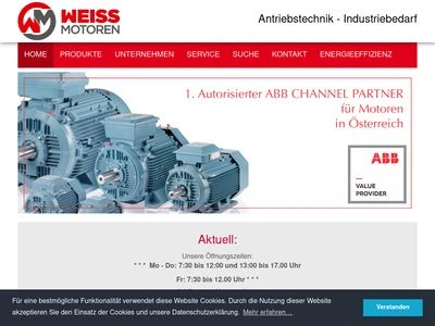Website von Weiss Motoren GmbH
