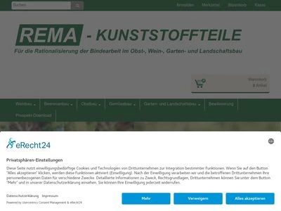 Website von Rema Kunststoffteile GmbH & Co. KG