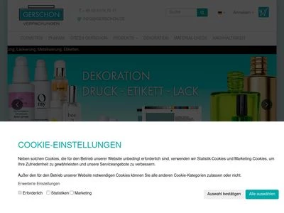 Website von Gerschon GmbH