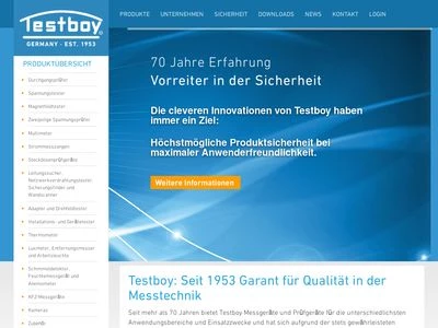 Website von Testboy GmbH