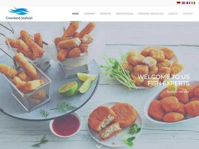 Website von Greenland Seafood Europe GmbH