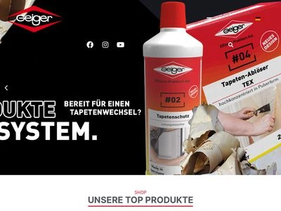 Website von GEIGER-Chemie GmbH