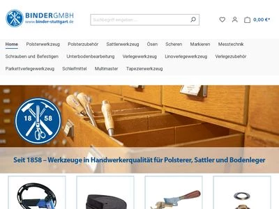 Website von Friedrich Binder GmbH