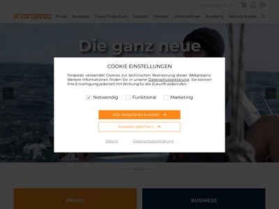 Website von Torqeedo GmbH