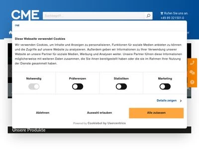 Website von CompuMess Elektronik GmbH