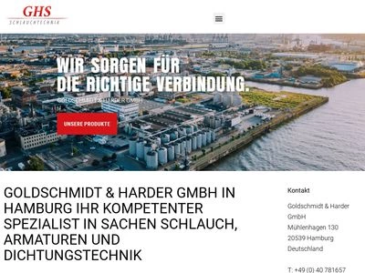Website von Goldschmidt & Harder GmbH