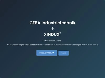 Website von GEBA Gehäusetechnik GmbH