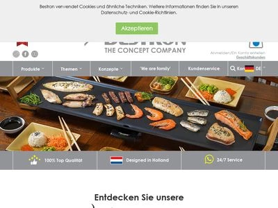 Website von Bestron Deutschland GmbH
