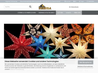 Website von Pagoda GmbH