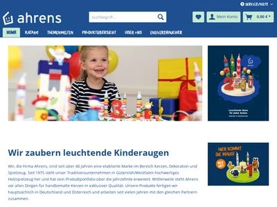 Website von AHS-Spielzeug GmbH & Co. KG