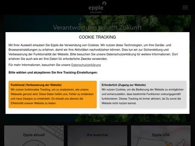 Website von Epple Druckfarben AG