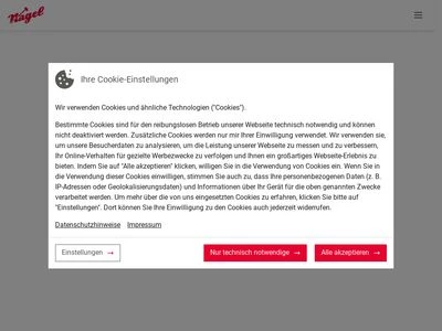 Website von Nagel Baumaschinen Ulm GmbH