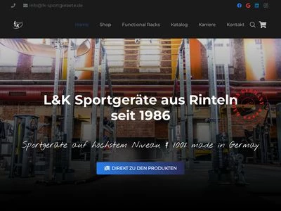 Website von L+K Metallbau GmbH