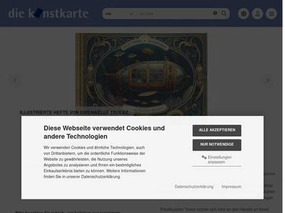 Website von Die Kunstkarte