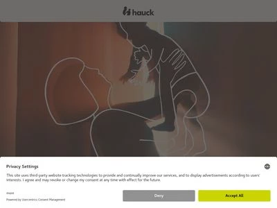 Website von hauck GmbH + Co. KG