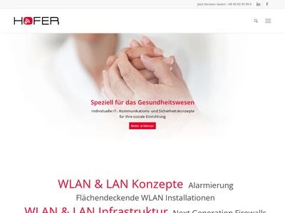 Website von Hofer Nachrichtentechnik GmbH & Co. KG