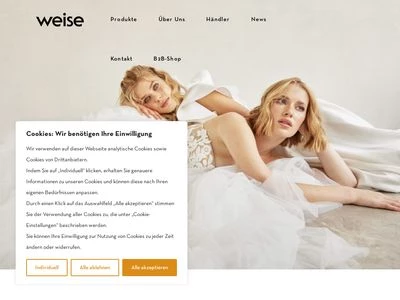 Website von Weise Fashion GmbH & Co. KG