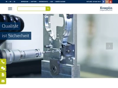 Website von Kroeplin GmbH