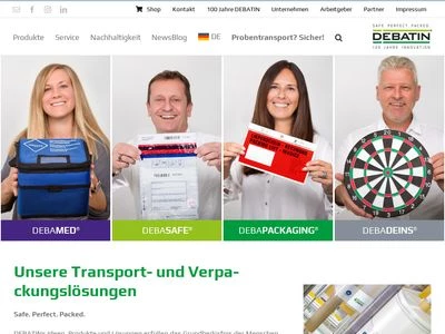 Website von Anton Debatin GmbH Werk für werbende Verpackung