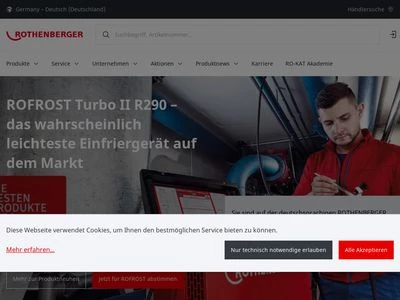 Website von ROTHENBERGER Deutschland GmbH