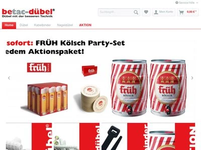 Website von betac-dübel GmbH