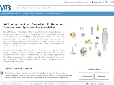 Website von WTB Wagner Technik Berlin