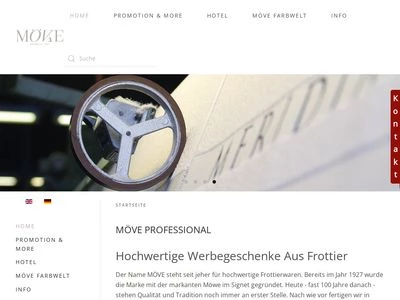 Website von frottana Textil GmbH & Co. KG