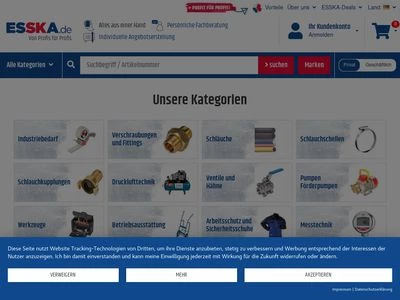 Website von ESSKA.de GmbH