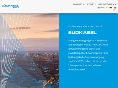 Website von Südkabel GmbH
