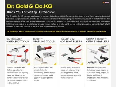 Website von Dr. Gold GmbH & Co. KG