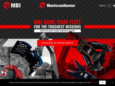 Website von MBI Deutschland GmbH