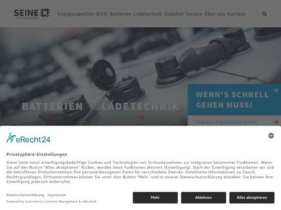 Website von Albert Seine GmbH