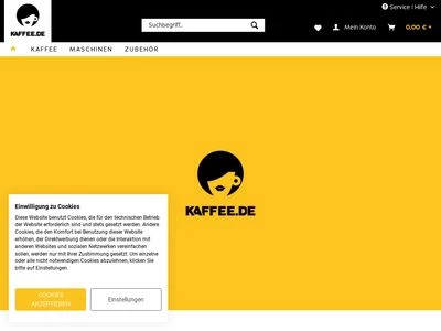 Website von Kaffee.de GmbH