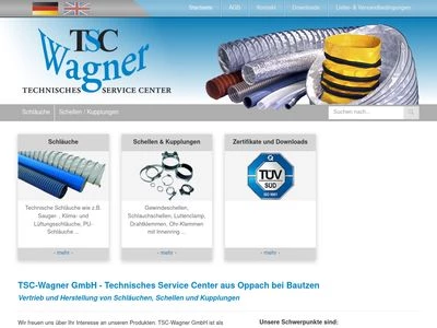 Website von TSC Wagner