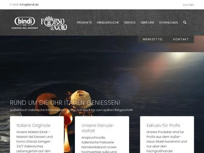 Website von bindi DEUTSCHLAND GmbH