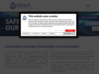 Website von RP-Technik GmbH