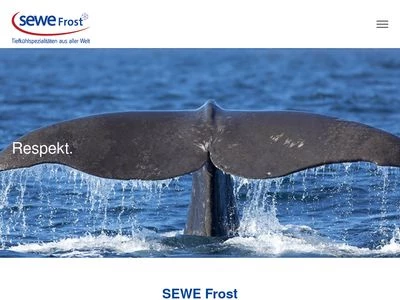 Website von SEWE-Frost GmbH