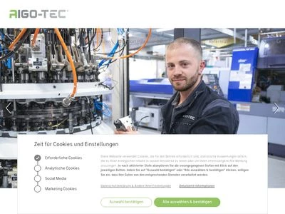 Website von AIGO-TEC GmbH