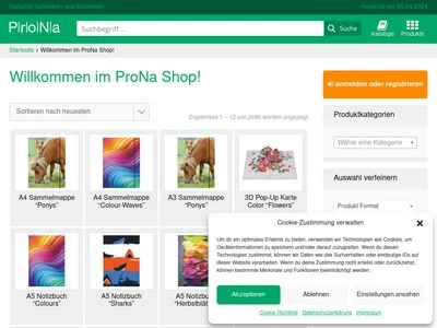 Website von ProNa GmbH & Co. KG