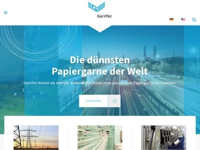 Website von GarnTec GmbH