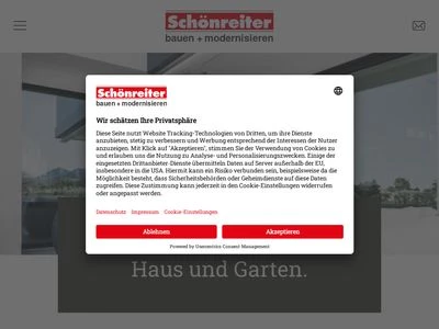 Website von Schönreiter Baustoffe GmbH