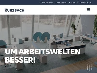 Website von Büroeinrichtungen Kurzbach GmbH