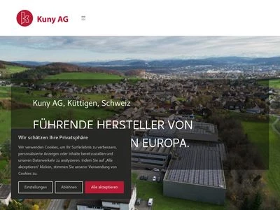Website von Kuny AG