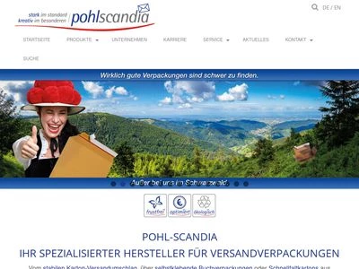 Website von Pohl-Scandia GmbH