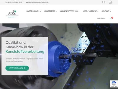 Website von ADS Drehservice GmbH