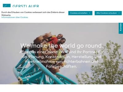 Website von Gerstlauer Amusement Rides GmbH