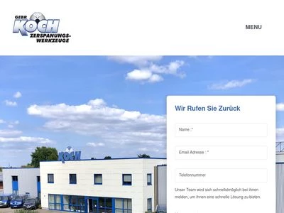 Website von Gebr. Koch GmbH