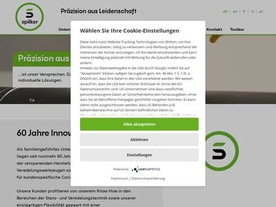 Website von Spilker GmbH