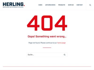 Website von Herling Baubeschlag GmbH